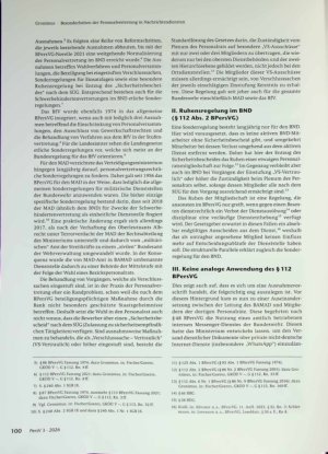 Vorschauseite 2: Besonderheiten der Personalvertretung in Nachrichtendiensten — am Beispiel des Militärischen Abschirmdienstes (MAD)