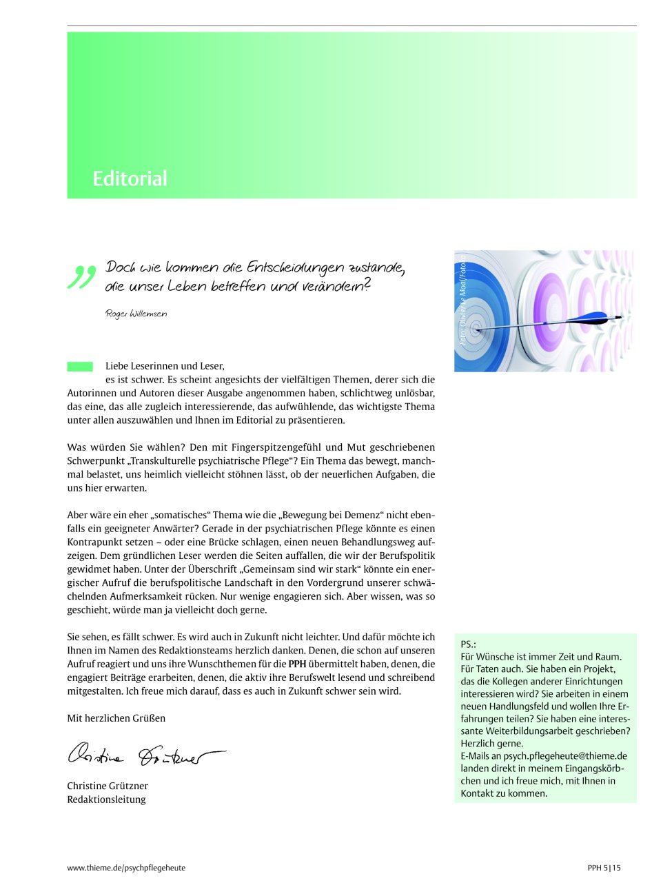 Vorschauseite 1: Editorial