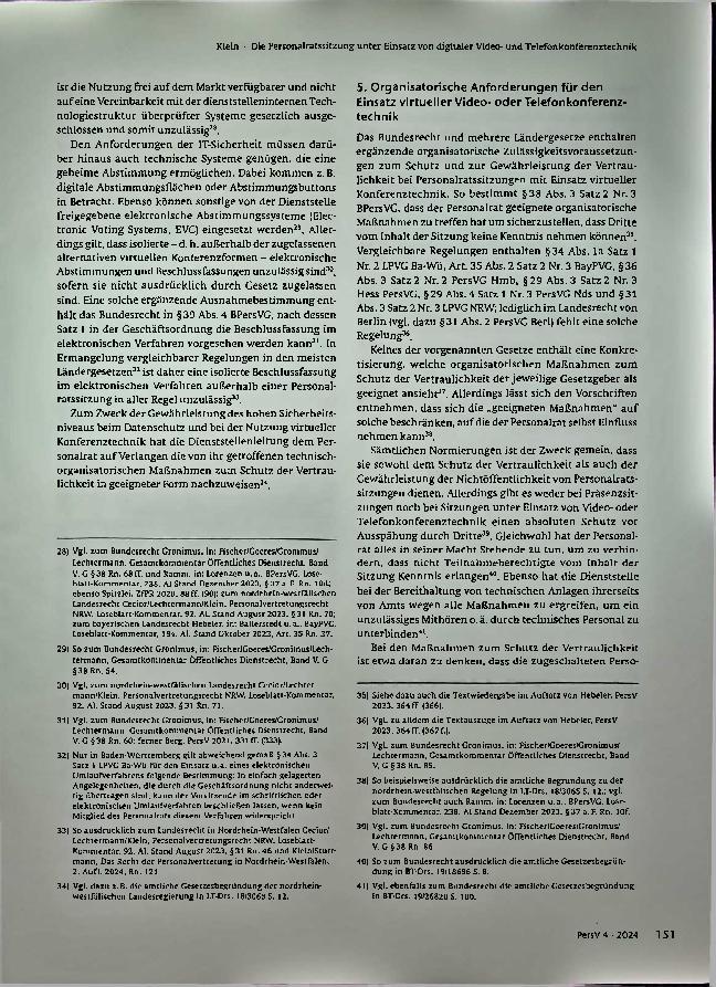 Vorschauseite 4: Die Personalratssitzung unter Einsatz von digitaler Videound Telefonkonferenztechnik.
