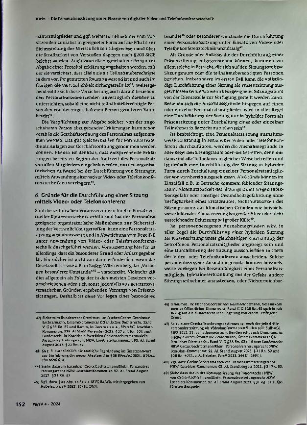Vorschauseite 5: Die Personalratssitzung unter Einsatz von digitaler Videound Telefonkonferenztechnik.