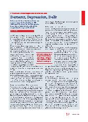 Vorschauseite 1: Psychische Erkrankungen und Risiken im Alter: Demenz, Depression, Delirium.