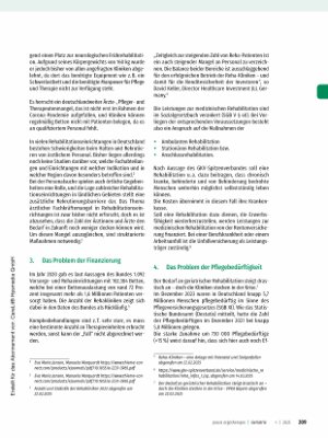 Vorschauseite 2: Mangelware Therapieund Rehaplätze