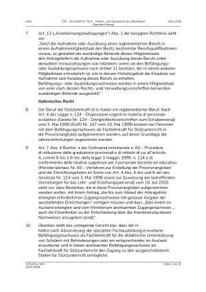 Vorschauseite 3: V. Öffentliches Berufsrecht