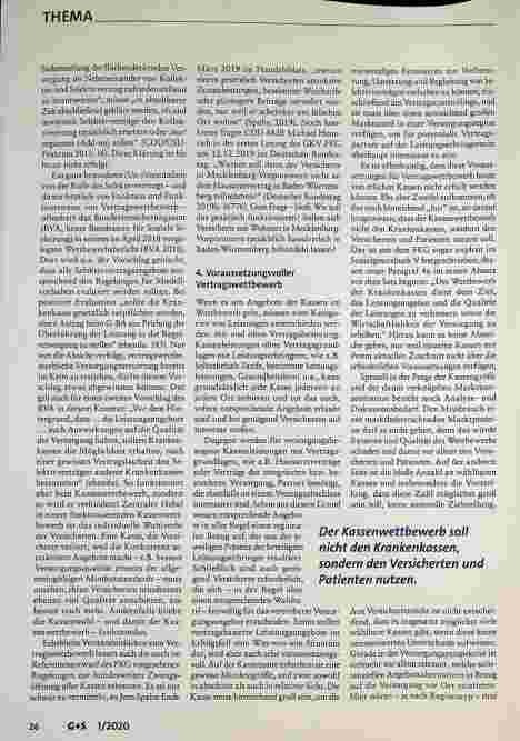 Vorschauseite 3: Vertragswettbewerb: Neustart geboten
