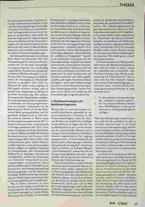 Vorschauseite 4: Vertragswettbewerb: Neustart geboten