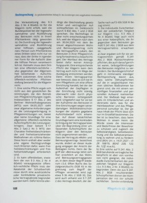 Vorschauseite 3: Zur gebührenrechtlichen Haftung für das Zurückbringen eines weggelaufene Heimbewohners