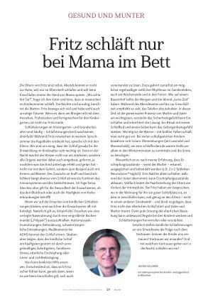 Vorschauseite 1: Fritz schläft nur bei Mama im Bett