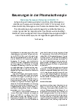 Vorschauseite 2: Neuerungen in der Pharmakotherapie