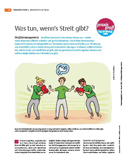 Vorschauseite 1: Was tun, wenn es Streit gibt?