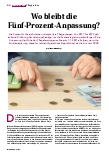 Vorschauseite 1: Wo bleibt die Fünf-Prozent-Anpassung?