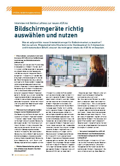 Vorschauseite 1: Bildschirmgeräte richtig auswählen und nutzen
