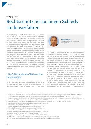 Vorschauseite 1: Rechtsschutz bei zu langen Schiedsstellenverfahren