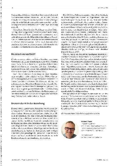 Vorschauseite 3: Beziehungen zu einem System: Kann Künstliche Intelligenz Beziehungsarbeit ersetzen?