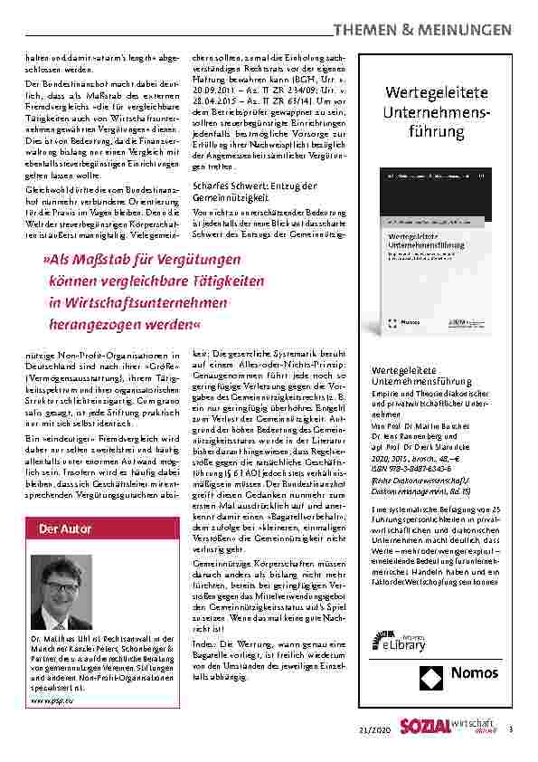 Vorschauseite 3: Geschäftsführung: Grenzen der Vergütung