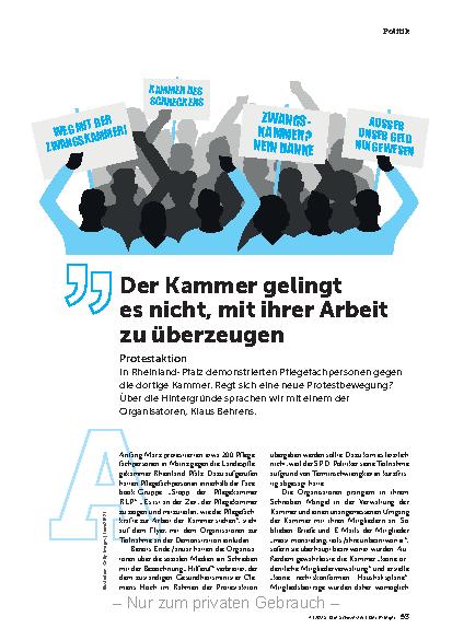 Vorschauseite 1: Der Kammer gelingt es nicht, mit ihrer Arbeit zu überzeugen