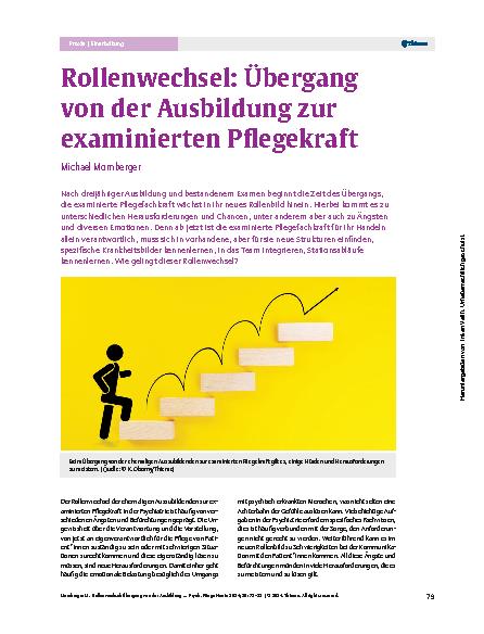 Vorschauseite 1: Rollenwechsel: Übergang von der Ausbildung zur examinierten Pflegekraft