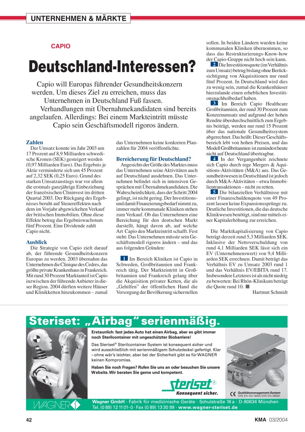 Vorschauseite 1: Deutschland-Interessen?