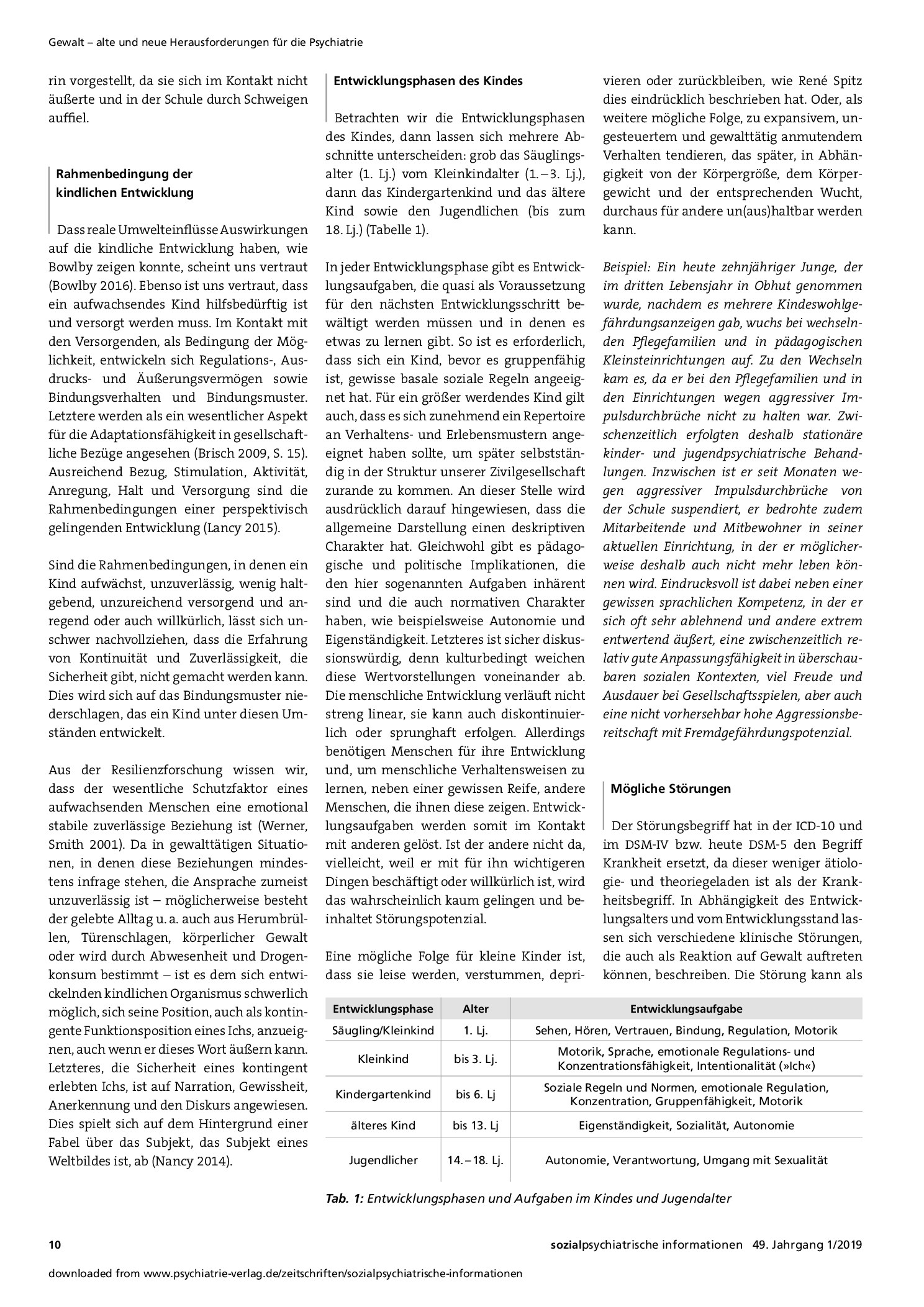 Vorschauseite 3: Folgen von Gewalt in der Kindheit aus kinder- und jugendpsychiatrischer Sicht