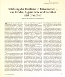 Vorschauseite 1: Stärkung der Resilienz in Krisenzeiten - was Kinder, Jugendliche und Familien jetzt brauchen!
