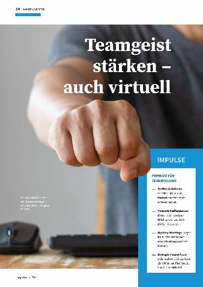 Vorschauseite 1: Teamgeist stärken - auch virtuell