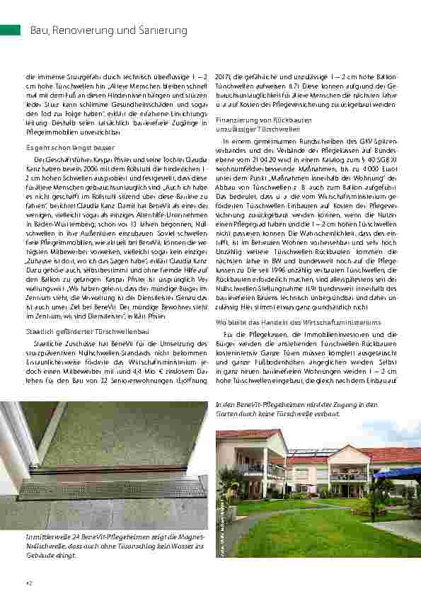 Vorschauseite 3: Lernen von Vorreitern: Nullschwellen müssen schon längst Standard sein.