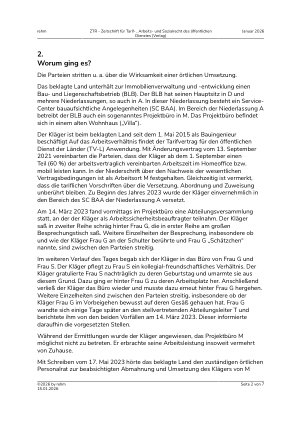 Vorschauseite 2: Abmahnung und Direktionsrecht bei nicht erwiesener Pflichtverletzung