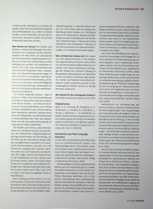 Vorschauseite 2: Cochrane Pflege Forum