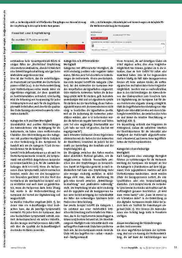 Vorschauseite 6: Evaluation von RedeflussKompass und StotterKompass