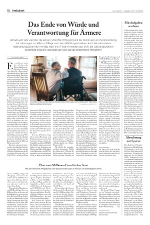 Vorschauseite 1: Das Ende von Würde und Verantwortung für Ärmere