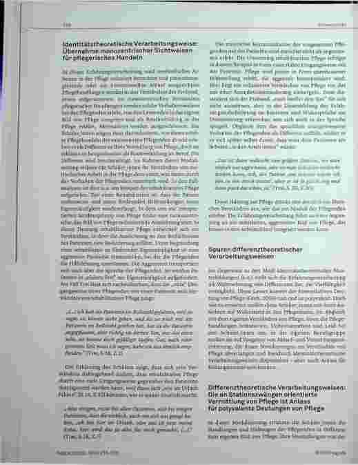 Vorschauseite 4: Identitätsbildung in der Pflegepraxis - Einpassung in die Verwertung oder Bildungsmuster?
