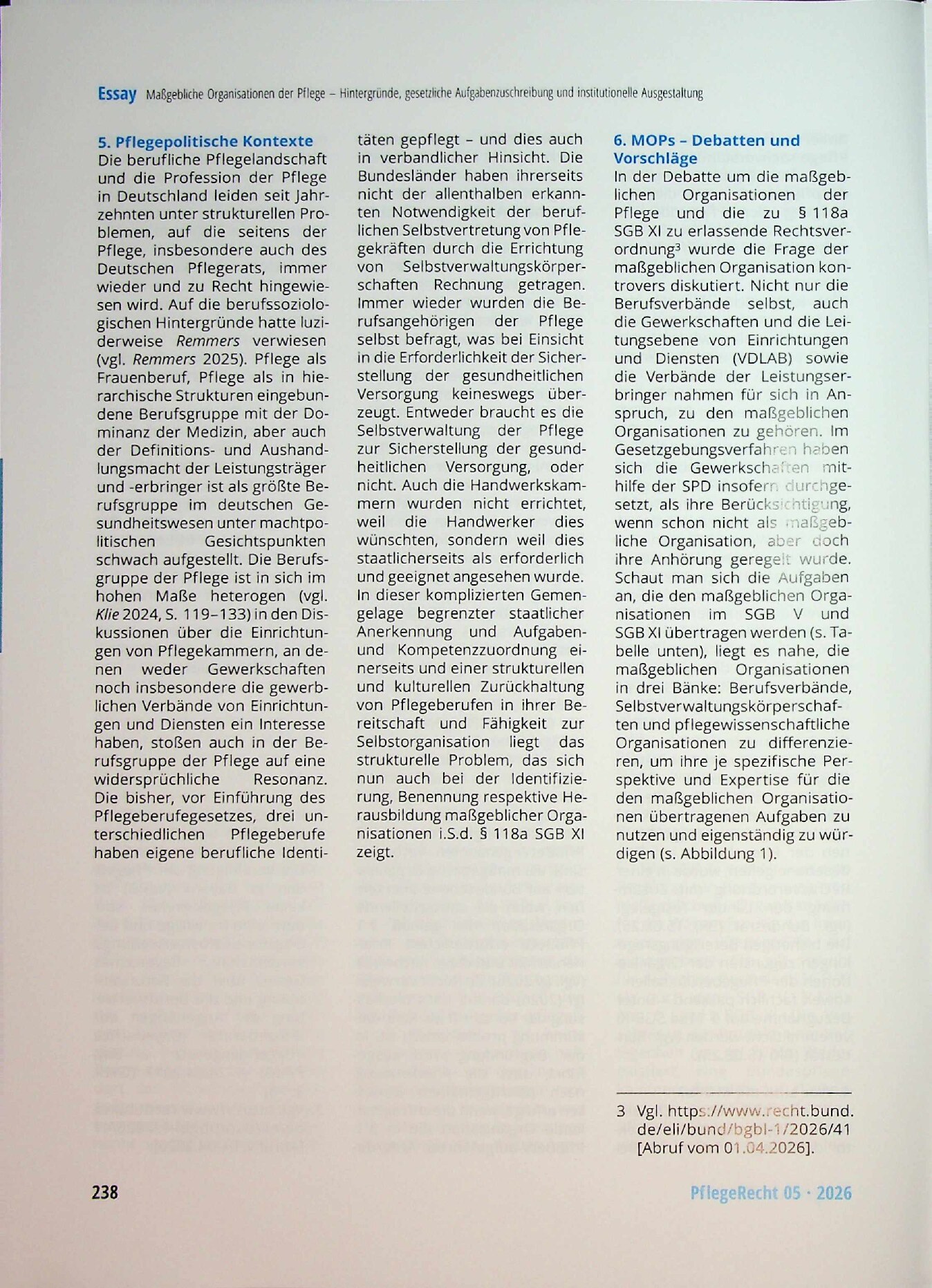 Vorschauseite 4: Maßgebliche Organisationen der Pflege – Hintergründe, gesetzliche Aufgabenzuschreibung und institutionelle Ausgestaltung