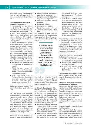 Vorschauseite 2: Die große Fehlstelle Warum „Forschungsfreisemester“ in der Gesundheitsbildung fehlen – und was wir verlieren, wenn das so bleibt