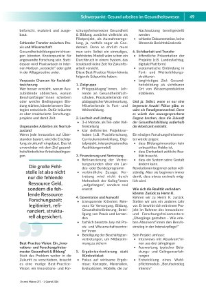 Vorschauseite 3: Die große Fehlstelle Warum „Forschungsfreisemester“ in der Gesundheitsbildung fehlen – und was wir verlieren, wenn das so bleibt