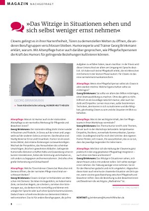 Vorschauseite 1: »Das Witzige in Situationen sehen und sich selbst weniger ernst nehmen«