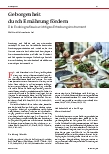 Vorschauseite 1: Geborgenheit durch Ernährung fördern. Die Essbiografie als wichtiges Erhebungsinstrument.