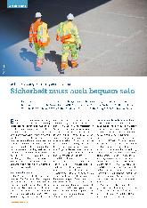 Vorschauseite 1: Schutzkleidung: Zum Tragen motivieren. Sicherheit muss auch bequem sein.