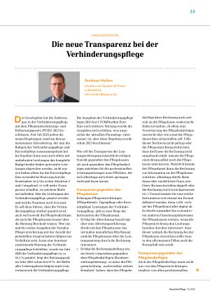 Vorschauseite 1: Die neue Transparenz bei der Verhinderungspfl ege
