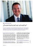 Vorschauseite 1: Bilanzgespräch „Dezentral sind wir schneller“