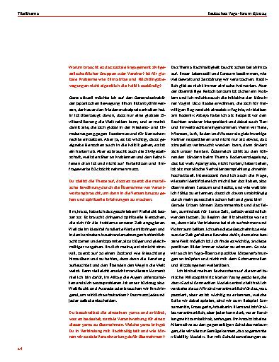 Vorschauseite 3: "Jeder kann dort, wo er Handlungswirksamkeit hat, anfangen."