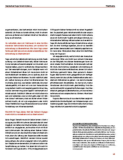 Vorschauseite 4: "Jeder kann dort, wo er Handlungswirksamkeit hat, anfangen."