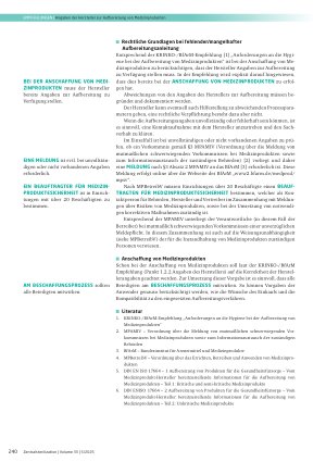 Vorschauseite 3: Angaben der Hersteller zur Aufbereitung von Medizinprodukten
