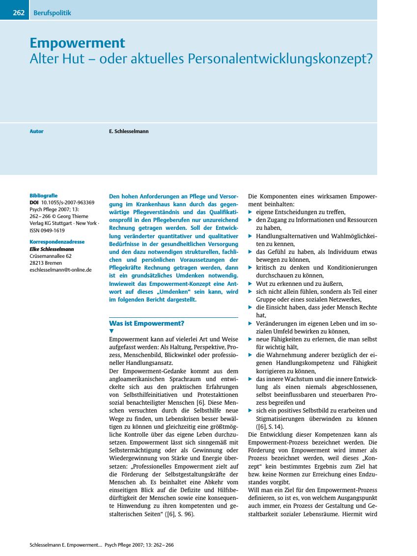 Vorschauseite 1: Empowerment