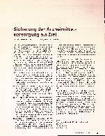 Vorschauseite 1: Sicherung der Arzneimittelversorgung als Ziel