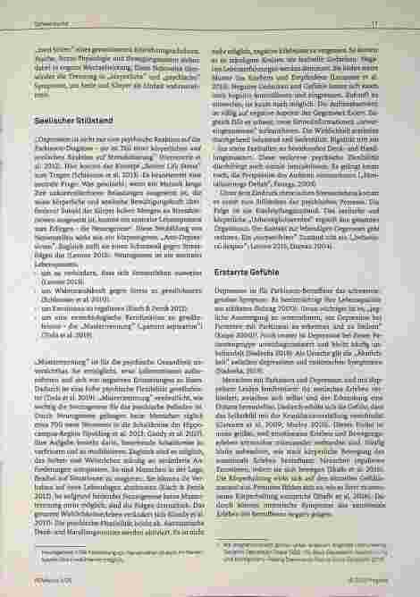 Vorschauseite 3: Der „verzweifelte“ Körper Depression: Die seelische Seite der Parkinson-Erkrankung