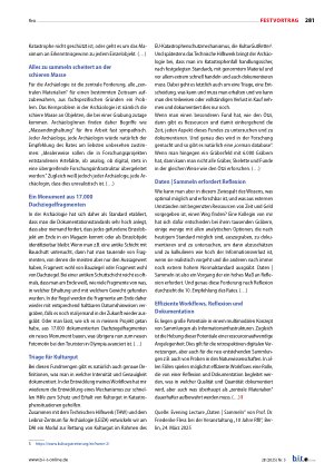 Vorschauseite 4: Archäologie als Rollenmodell: multimodal, minimalinvasiv, selektiv