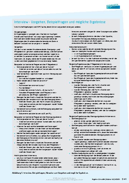 Vorschauseite 6: Krankenhaus-Hygieneaudit zur Reinigung durch das Gesundheitsamt Bremen - ein Erfahrungsbericht