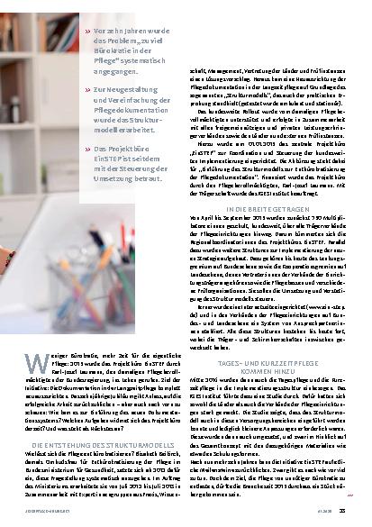 Vorschauseite 2: Zehn Jahre Strukturmodell