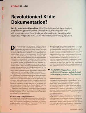 Vorschauseite 1: Revolutioniert Kl die Dokumentation?
