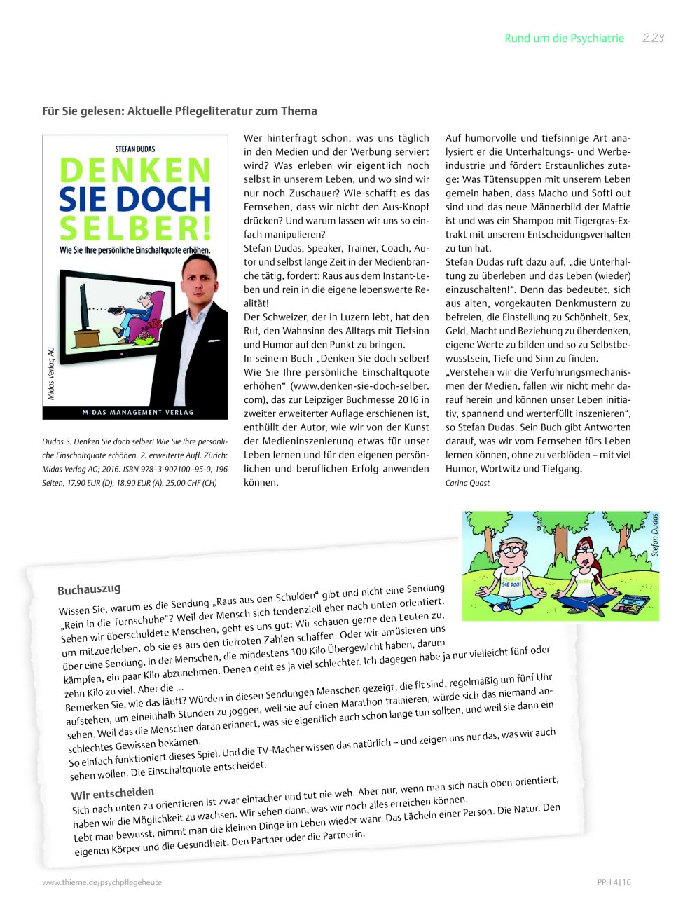 Vorschauseite 1: Dudas S. Denken Sie doch selber! Wie Sie Ihre persönliche Einschaltquote erhöhen