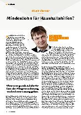Vorschauseite 1: Mindestlohn für Haushaltshilfen?